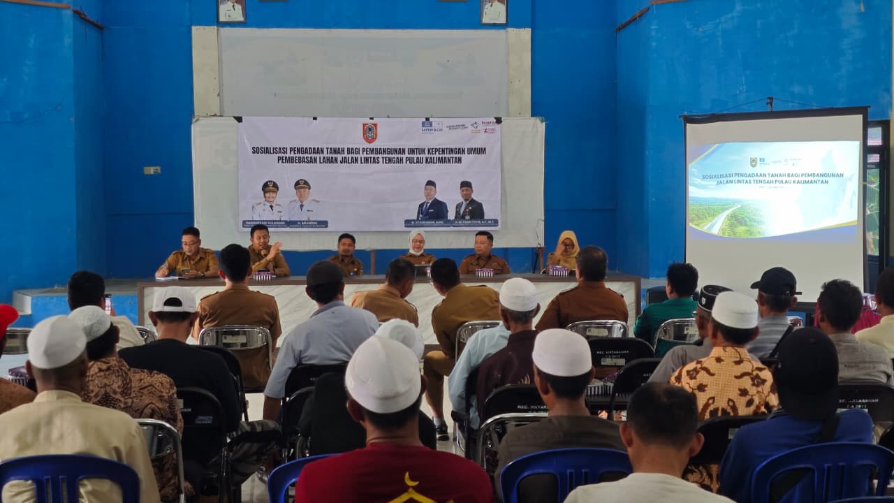 Pambakal Gunung Ulin Hadiri Sosialisasi Pengadaan Tanah Jalan Lintas Tengah Pulau Kalimantan